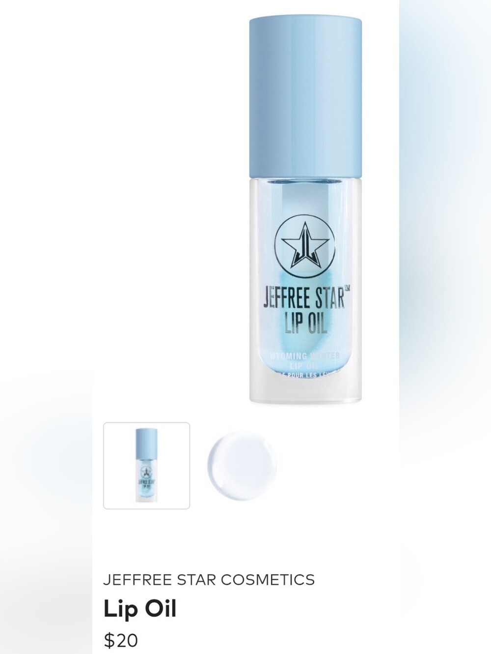 Jeffree Star Hydrating Lip Oil Wyoming Winter